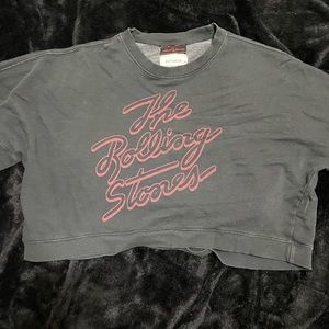 Rolling Stones crop sweater